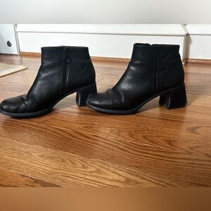 USED - Camper Black Zip Up Anke Bootie